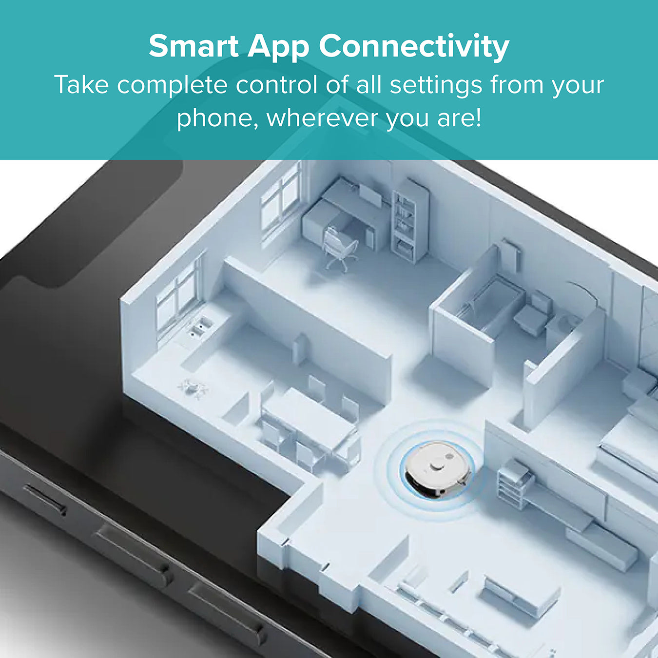 M6 Robot Vacuum Cleaner And Microfibre Mop Combo