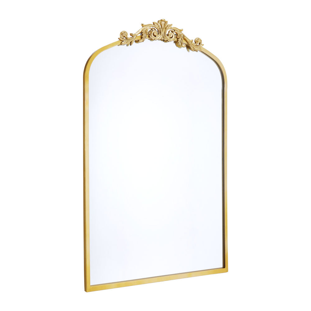 Vintage Classic Gold Arched Mirror, 60cmx90/120/180 Cm,wall Hanging Vintage Accent Mirrors | Medium | Gold