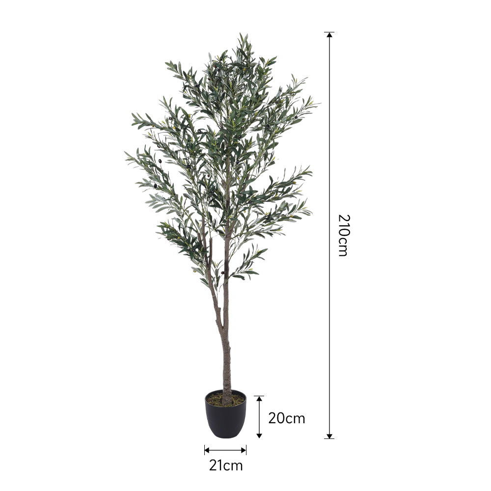 120cm/210cm Artificial Olive Tree Decorative Plant In Planter | Large