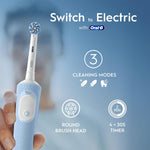 Vitality Pro Rechargeable Electric Toothbrush With 2 Brush Heads, Blue