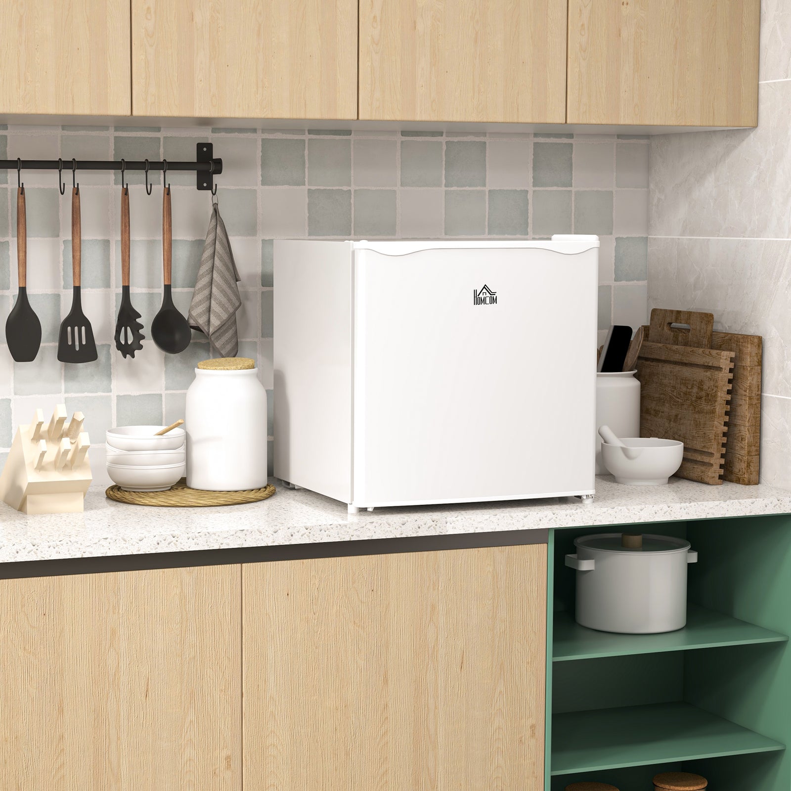 35l Tabletop Freezer With Adjustable Temperature Wire Shelf | One Size | White