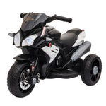 Kids Electric Motorcycle Ride-on Toy 6v Battery Music Horn Lights | Black