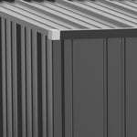 Outdoor Storage Shed Steel Garden Shed With Lockable Door | Black