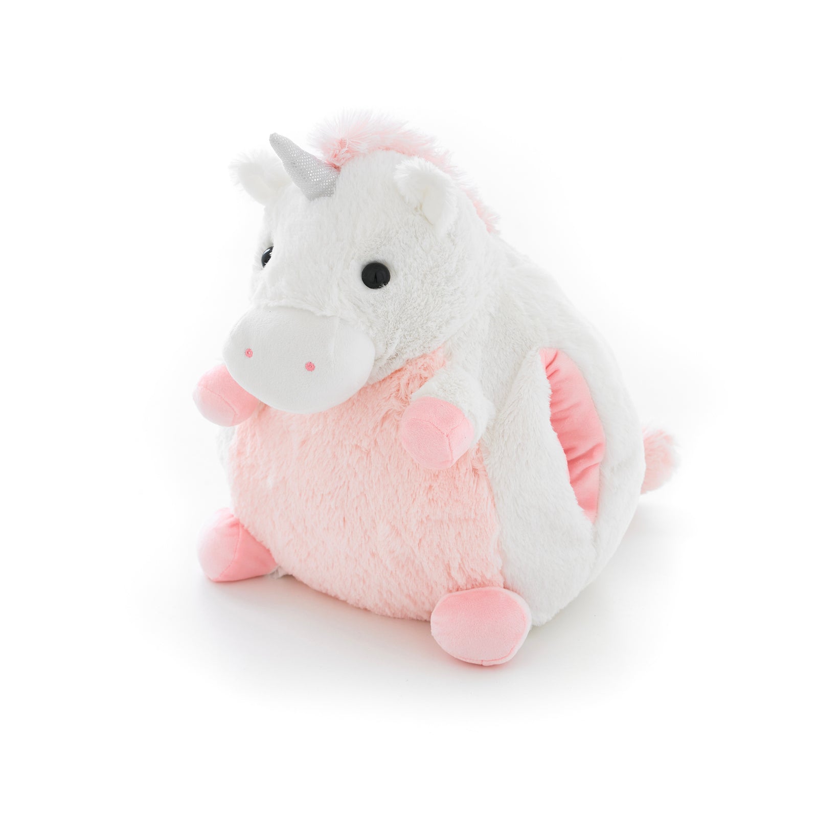 Soft Giant Handwarmer Cozy Plush Unicorn | 30cm x 30cm | Pink
