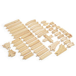 Bigjigs Toys 49 Piece Track Bundle for Wooden Train Sets