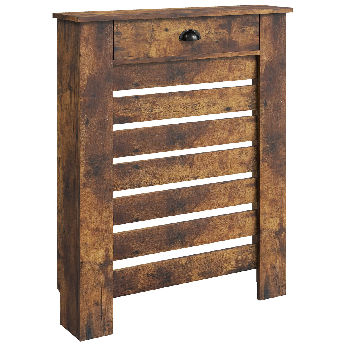HOMCOM Radiator Cover With Drawer, Horizontal Slat, 78cm