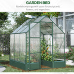 Walk-in Polycarbonate Greenhouse - 6x6ft