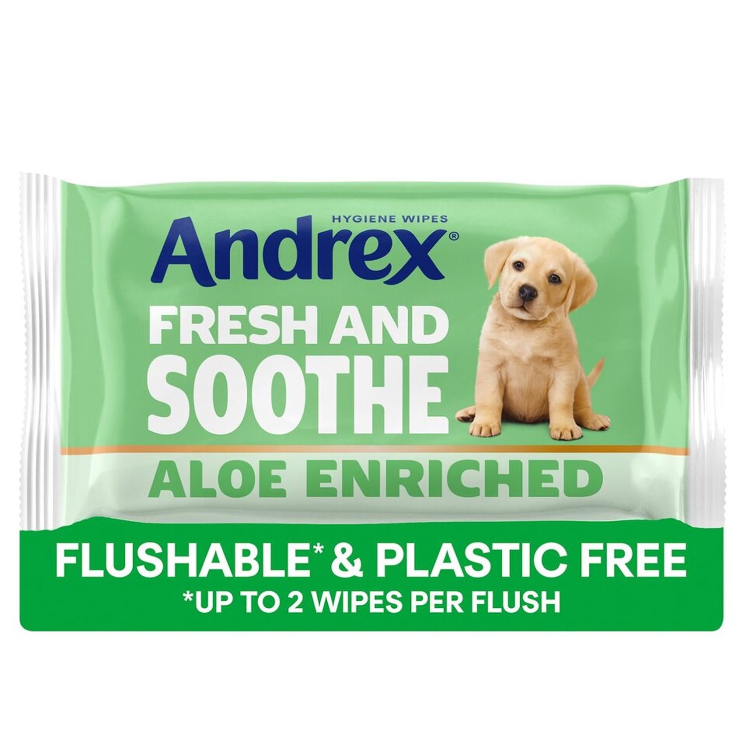 Hygiene Wipes Fresh & Soothe Aloe Enriched 36 Flushable Wipes | Set of 24