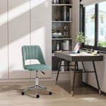Mid-Back Swivel Home Office Chair Scallop Computer Chair | Green