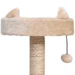 81cm Cat Tree Kitten Large Cats Tower Activity Centre Scratch Post | Beige