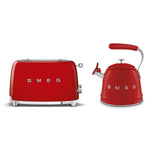 Wkf01, Tsf03 Stovetop Kettle & 4-slice Toaster Set | Red