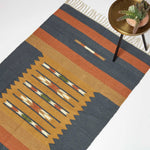 Lundi Kilim  Cotton & Jute Rug | Extra Large | Orange