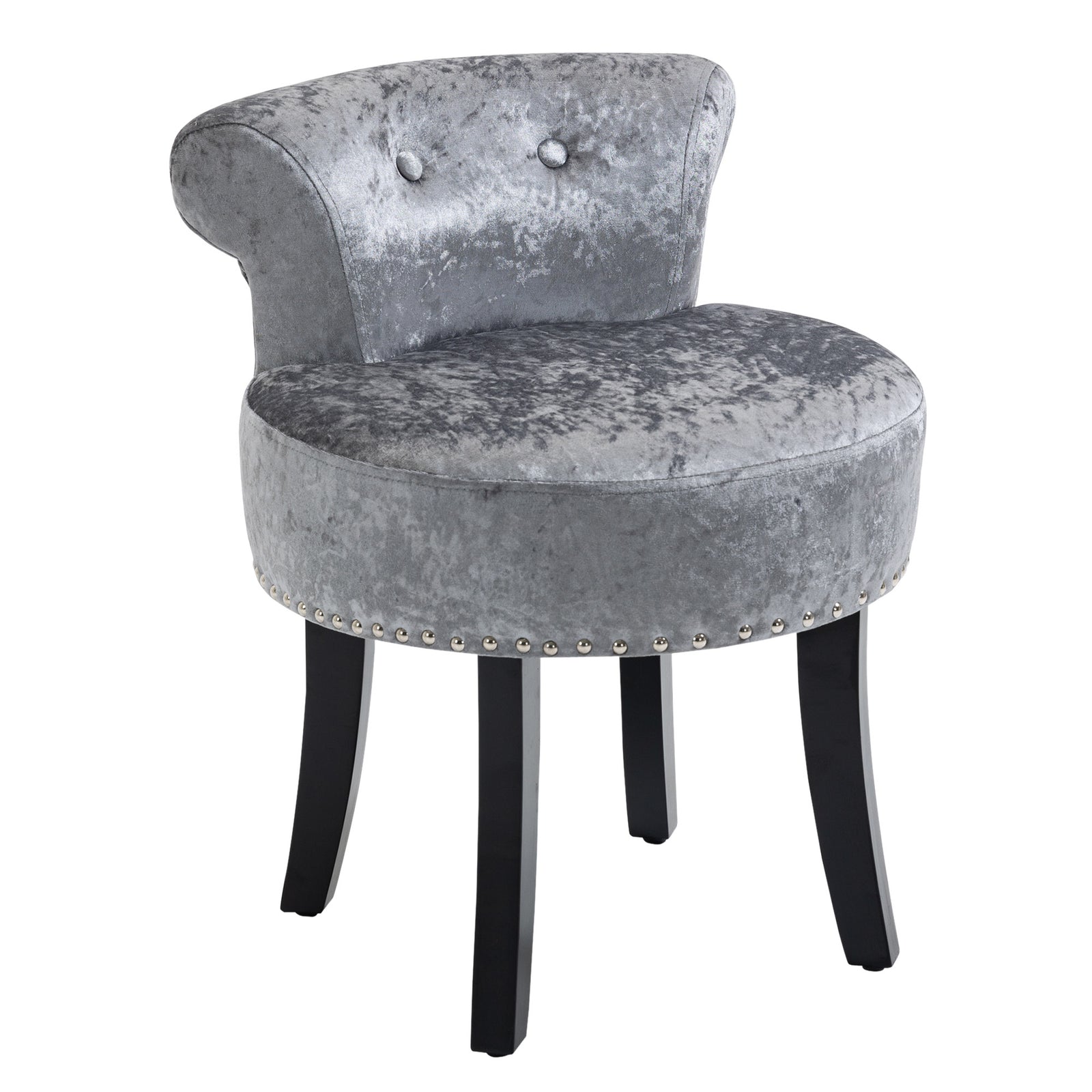 Dressing Table Stool Vanity Seat W/ Rubber Wood Legs Bedroom | One Size