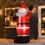 8ft Lighted Christmas Inflatable Santa Claus Gift Bag