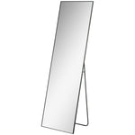 HOMCOM Full Length Mirror, Standing Or Wall-mounted Dressing Mirror, Black