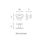 Double Towel Hook, Robe & Coat Hook, Chrome, Start Collection