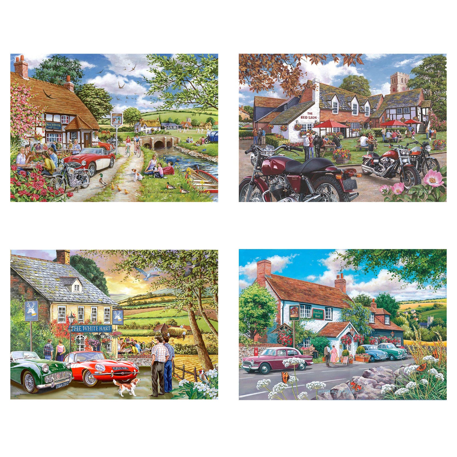 Tales From The Tavern Jigsaw - 4 X 500 Piece Jigsaw Puzzles Multi Pack - For Adults