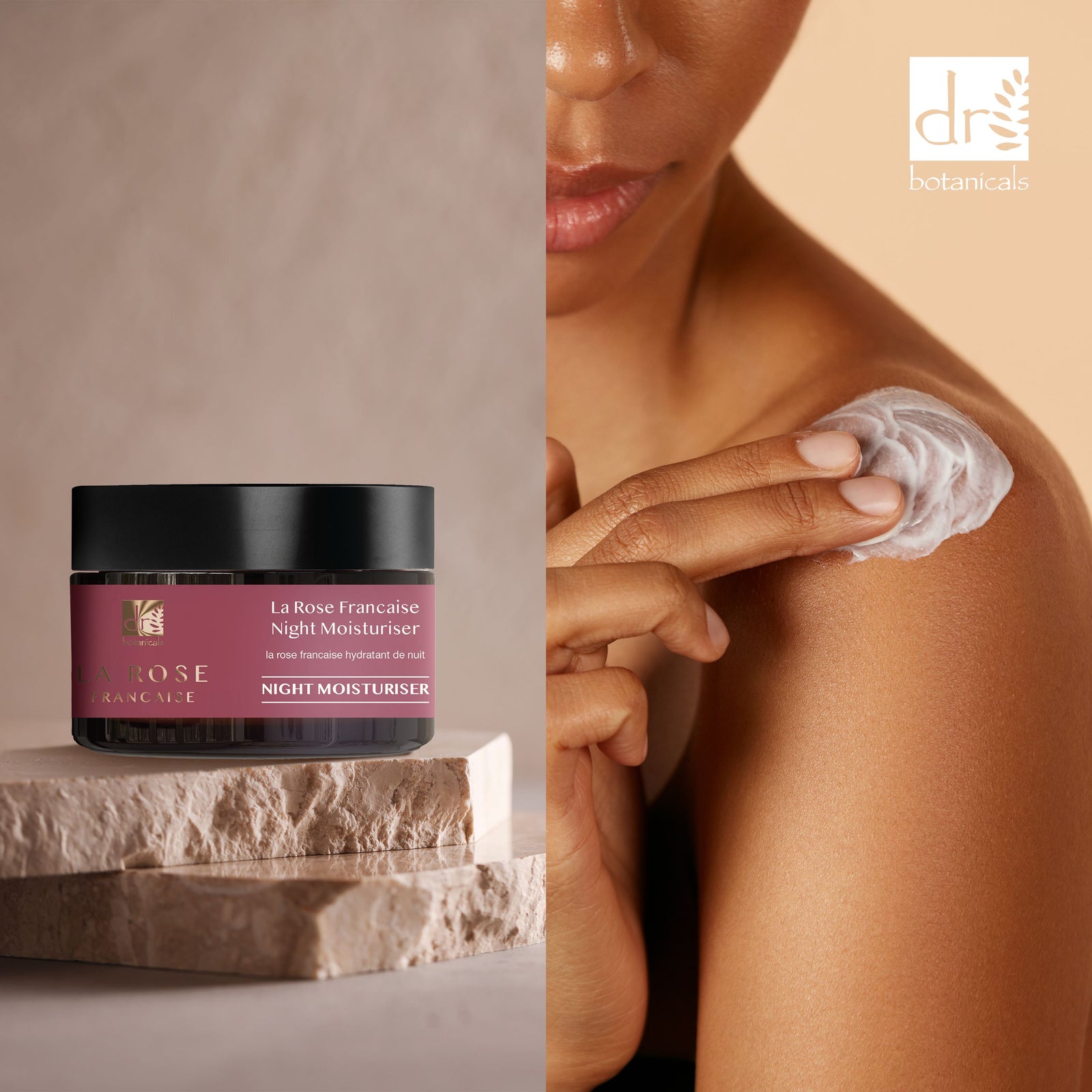 La Rose Francaise Anti-ageing Night Moisturiser 50ml For Soothing And Brightening