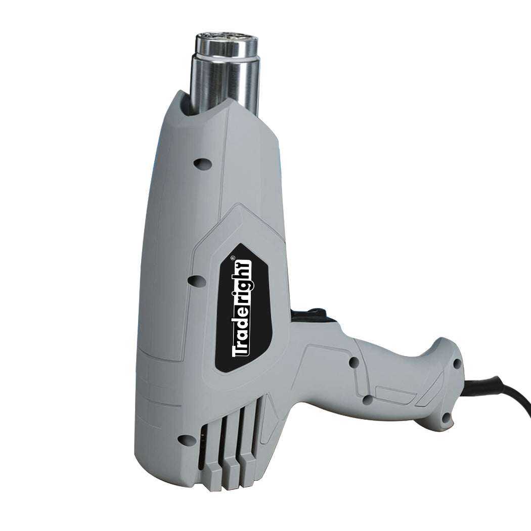 2000w Heat Gun Hot Air Blower 2 Temperature Paint Remover  4 Nozzles | Grey