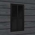 6x4.4 Ft Outdoor Plastic Storage Shed With Floor, Window, Vents & Double Lockable Doors,wood Grain Design