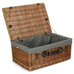 Wicker 56cm Double Steamed Picnic Basket | Gray