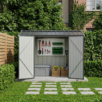 Breeins 10x7 FT Large Metal Garden Tool Storage Shed