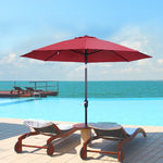 2.7m Parasol With Tilt And Crank | Red