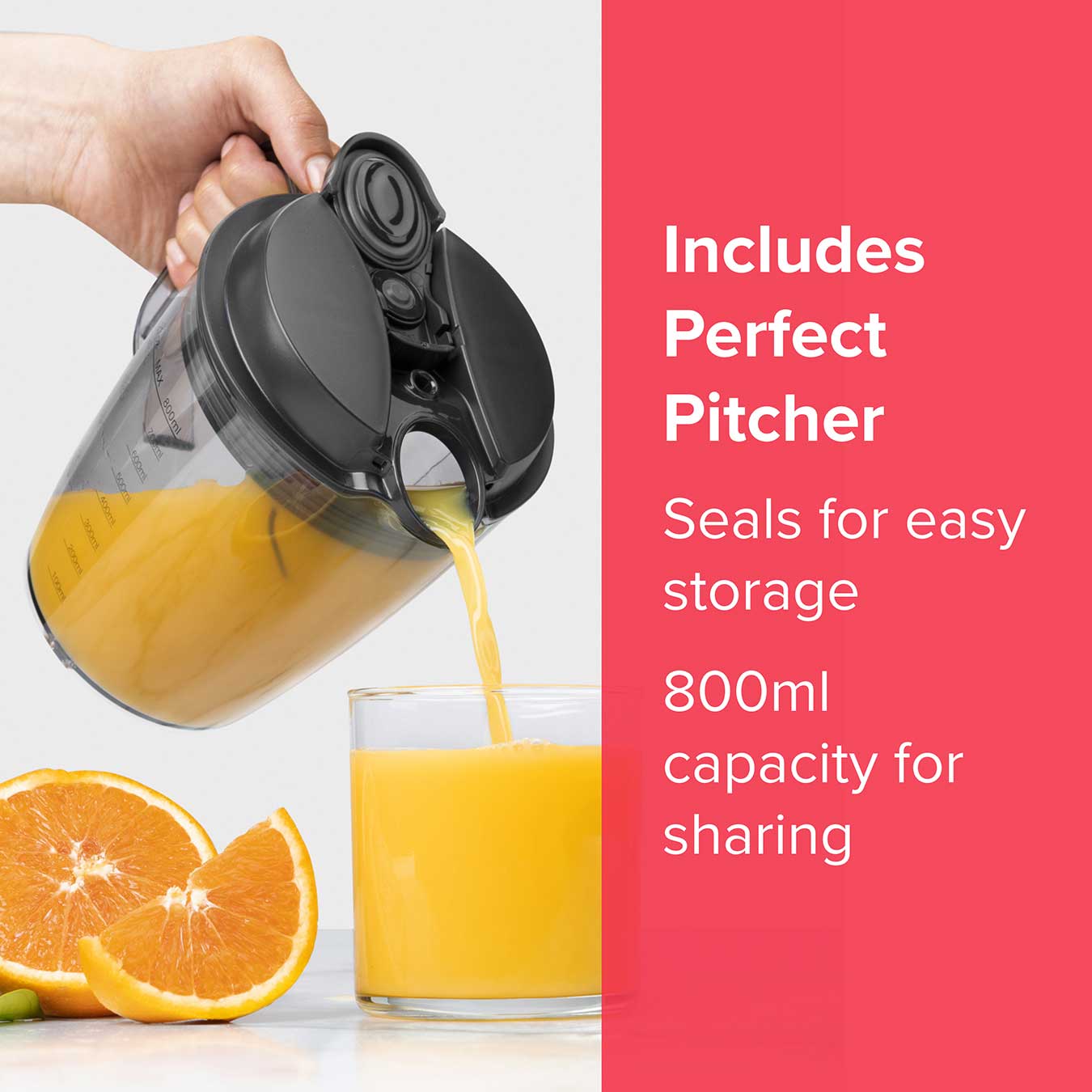 Juicer 800w - 8 Piece Set | Charcoal Grey