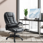 Executive Massage Heating Leather Chair | Black