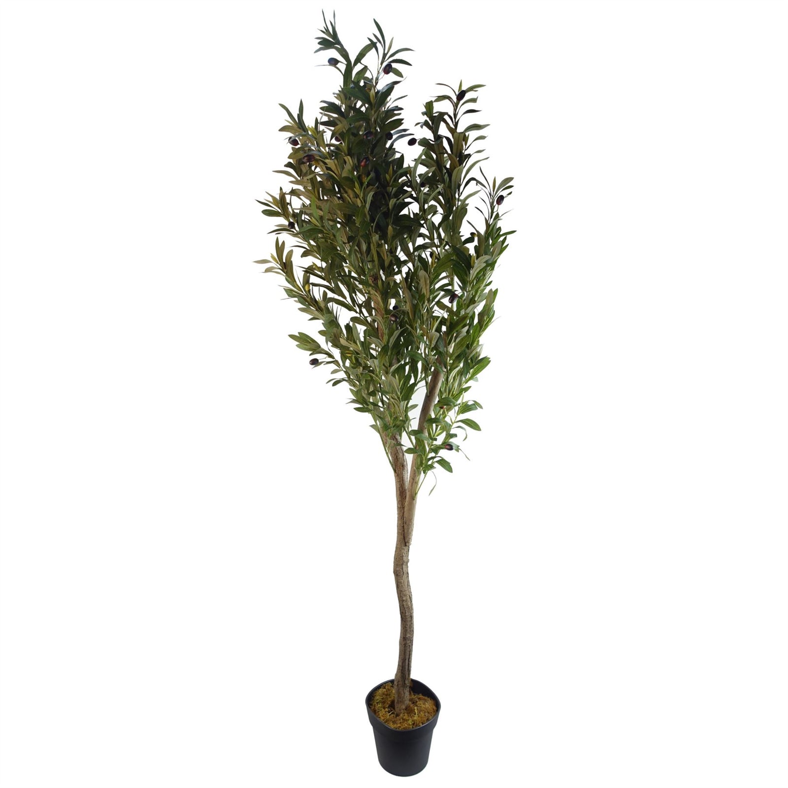150cm Artificial Natural Look Olive Tree With Wooden Trunk