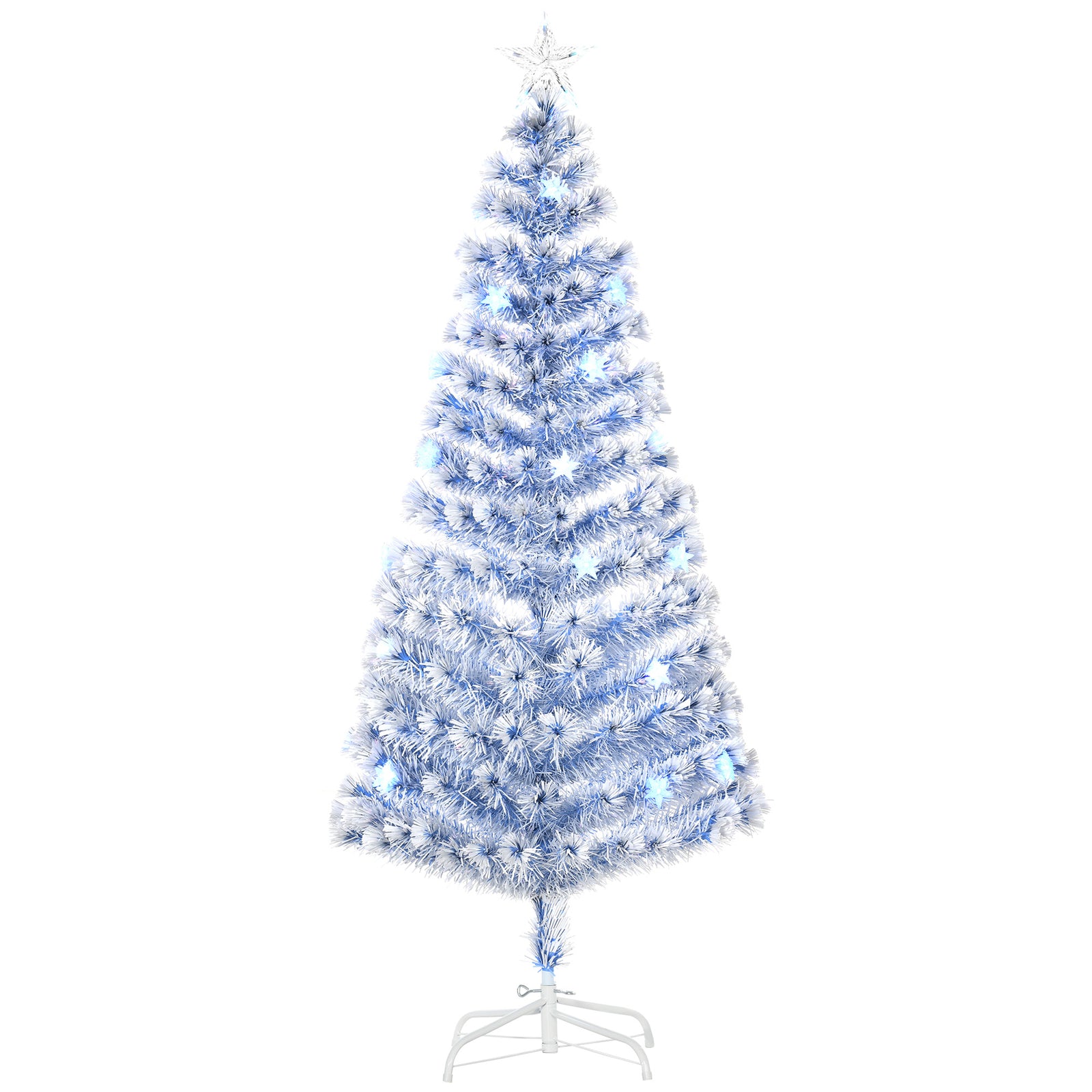 4/5/6ft Fibre Optic Christmas Tree With Led | 6ft | Blue
