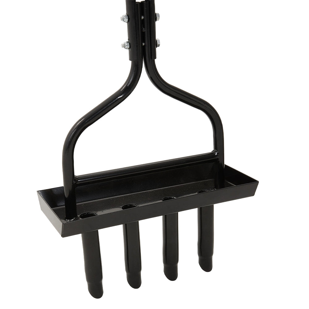 Lawn Aerator With Soil Core Storage Tray