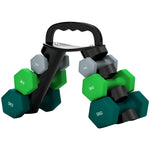 Dumbbells Set With Carry Rack, 7 Weights, For Home Gym | Large