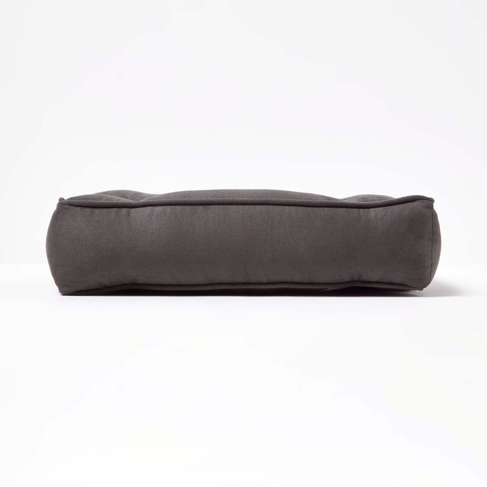 Faux Suede Coccyx Dining Chair Cushion With Ties | 40cm x 40cm | Grey