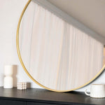 Rei - Round Metal Circle Mirror | 90cm x 90cm | Gold