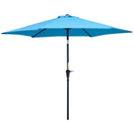 2.6m Patio Umbrella With Tilt Crank | Blue