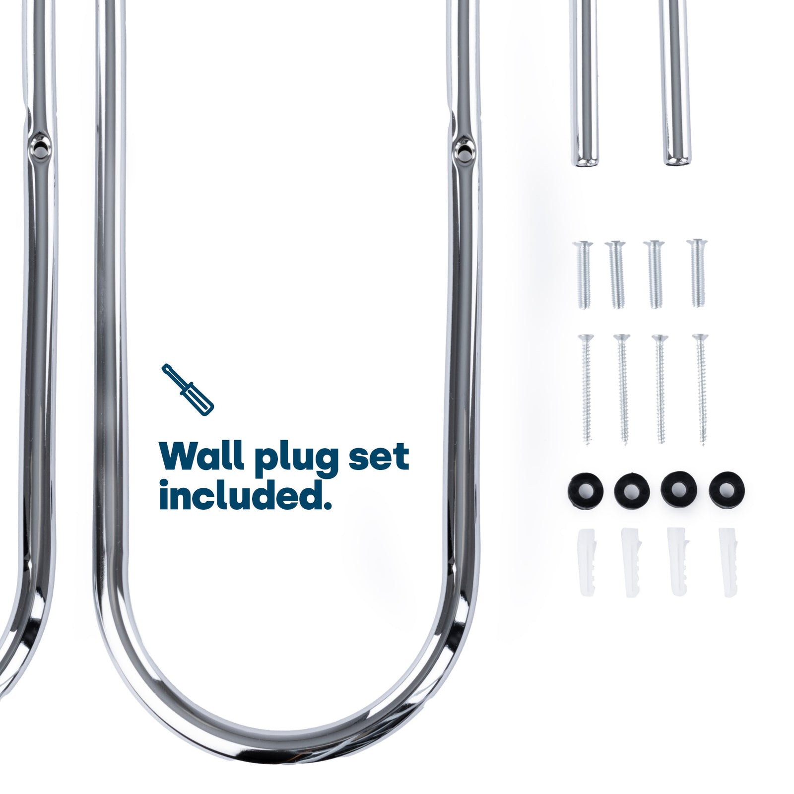 Wall-mounted Towel Holder - Chrome