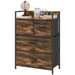 Bedroom Chest Of Drawers 4/5/6/7 Drawer Dresser W/ Shelf | Small | Brown