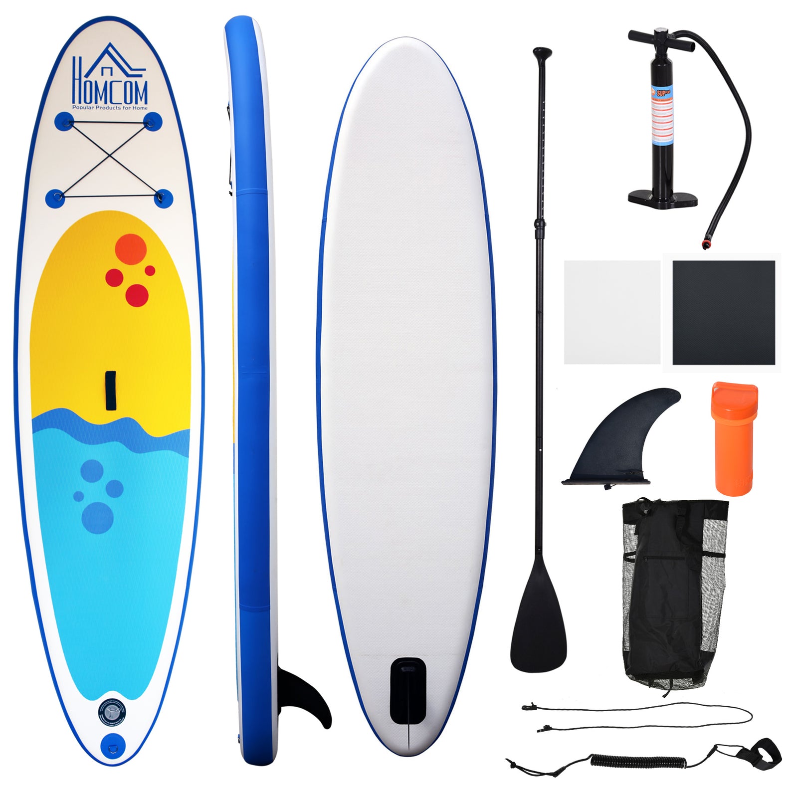 Inflatable Paddle Board, 10' X 30", Non-slip, Backpack