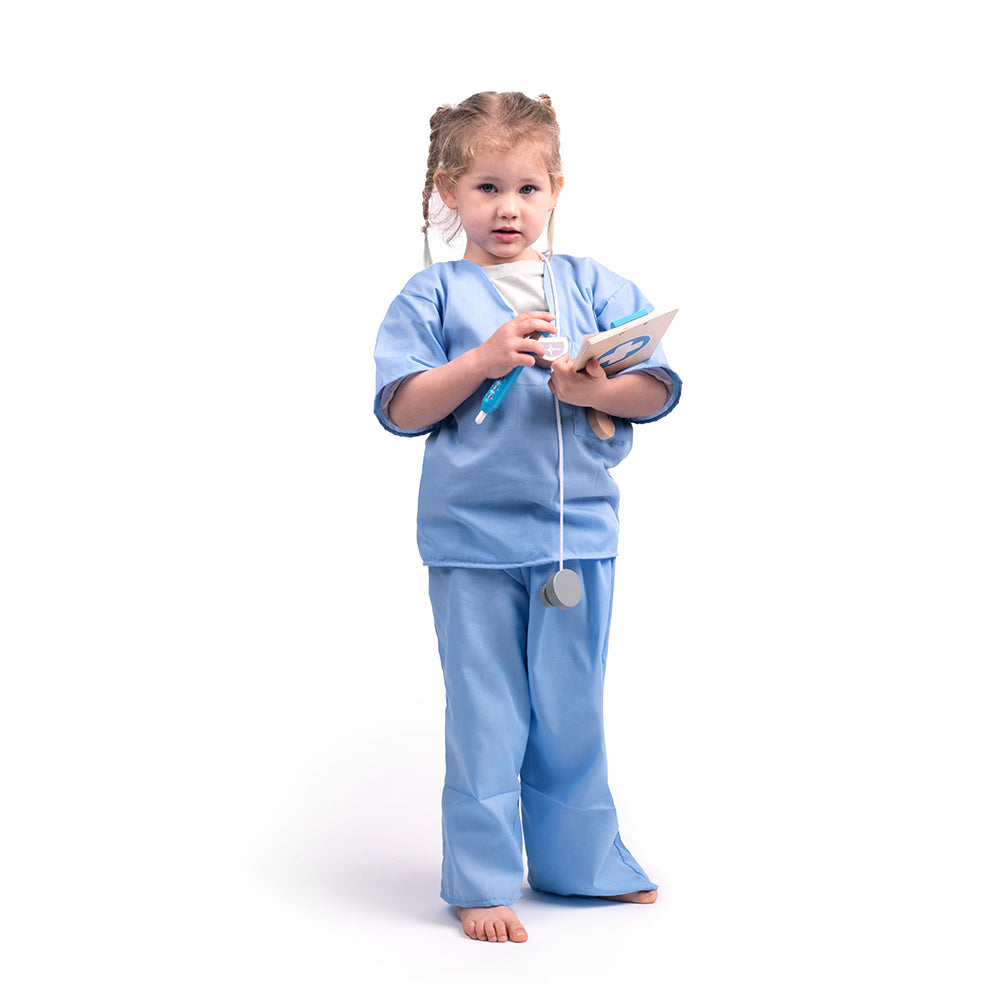 Kids Doctor Costume And Accessories - For 3-5 Year Olds