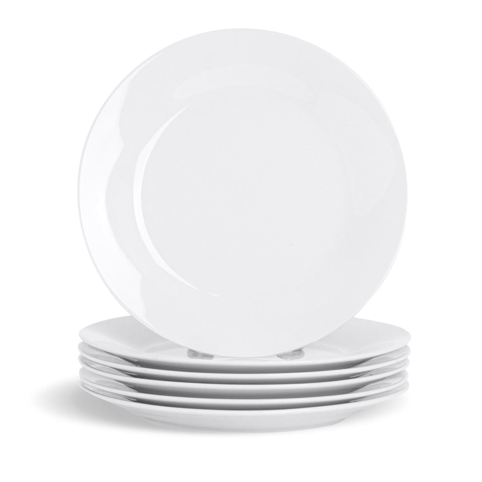 Dinner Set 12 Pc Rim White Porcelain Dinnerware Plates Bowls