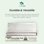 100% Recycled Aluminium Foil - 30cm X 10m | Set of 1 | Silver