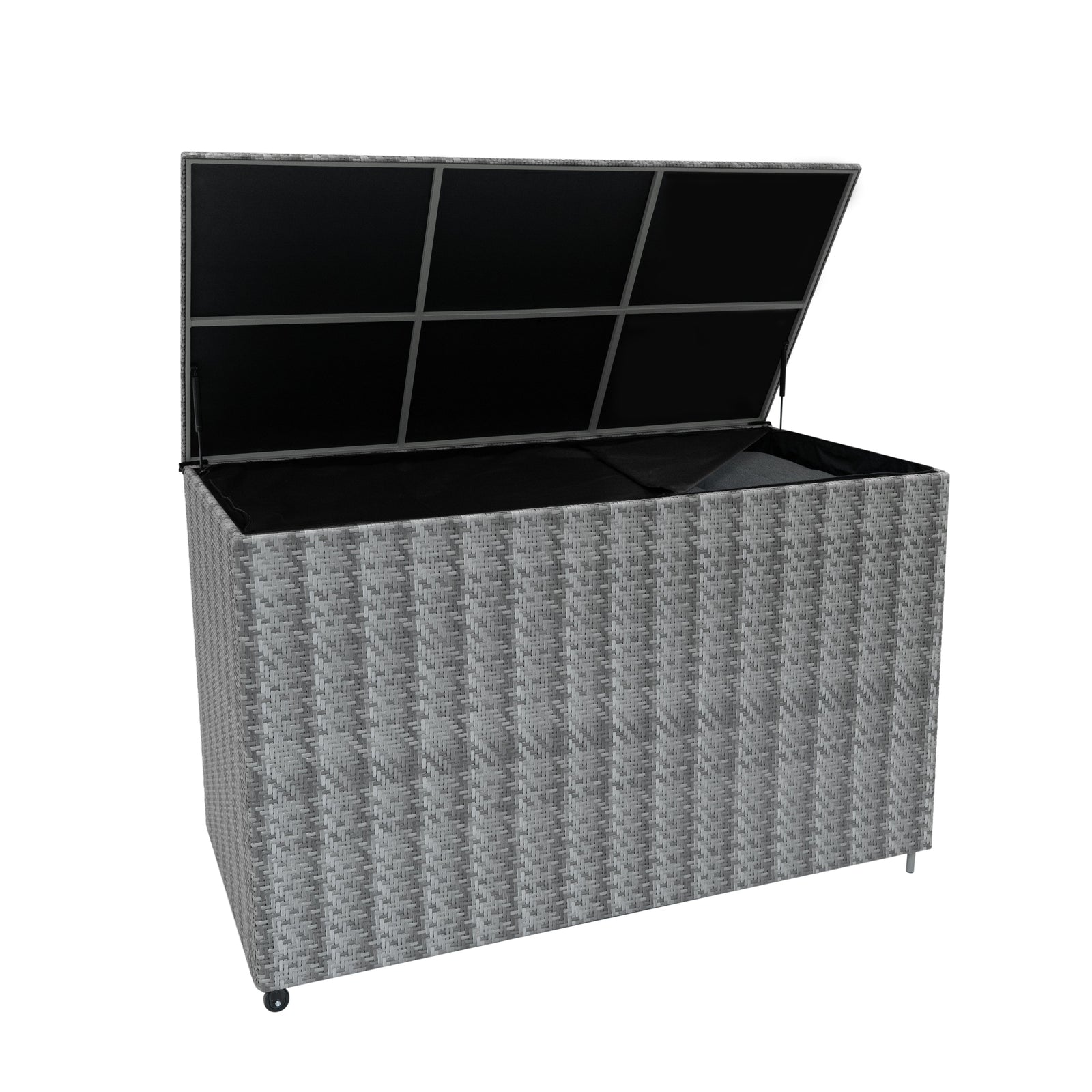 Rattan Cushion Storage Box 996l | Grey