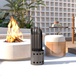 Outsunny 4 Pcs Fireplace Companion Set, Metal Fireside Companion Set