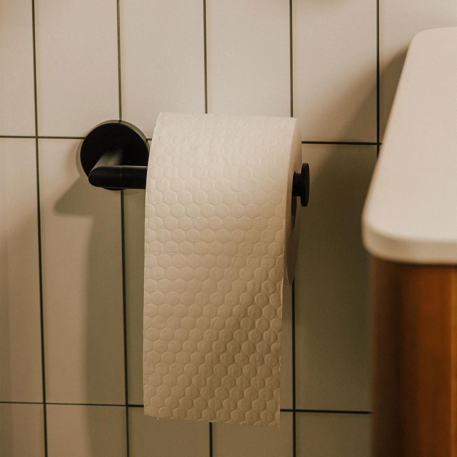 Toilet Roll Holder, Hidden Fixings, Start Collection | Copper