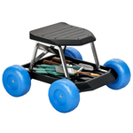 Garden Cart With Wheels, Tool Tray For Weeding, Planting | Blue