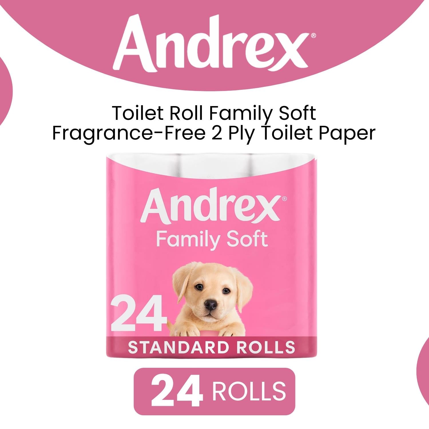 Toilet Roll Soft Fragrance-free 2 Ply Toilet Paper, 24 Rolls