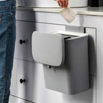 Kitchen Compost Bin Hanging Trash Can | Grey
