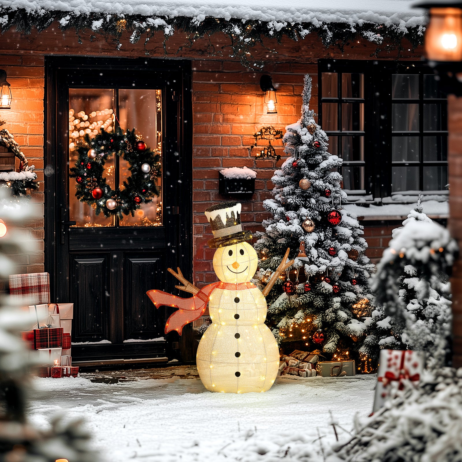 Lighted Christmas Snowman Waterproof Outdoor Christmas