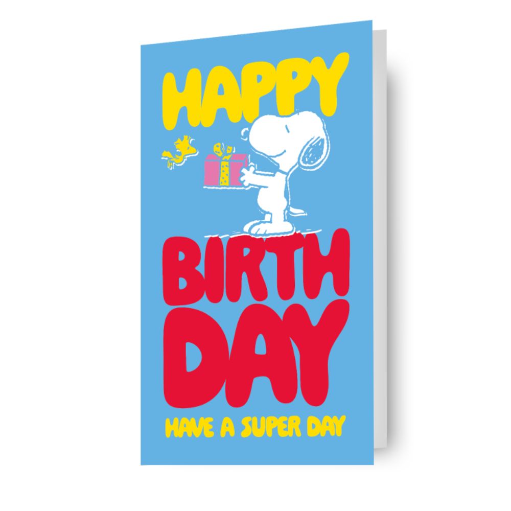 Snoopy Sticker Birthday Card Official Product
